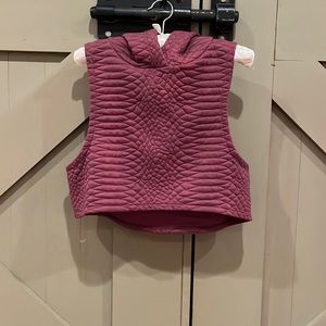 Free People Movement cropped sleeveless hoodie